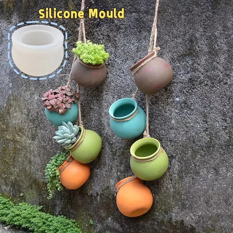 Candle Making Things - Silicone Flower Pot Molds, Resin Molds,