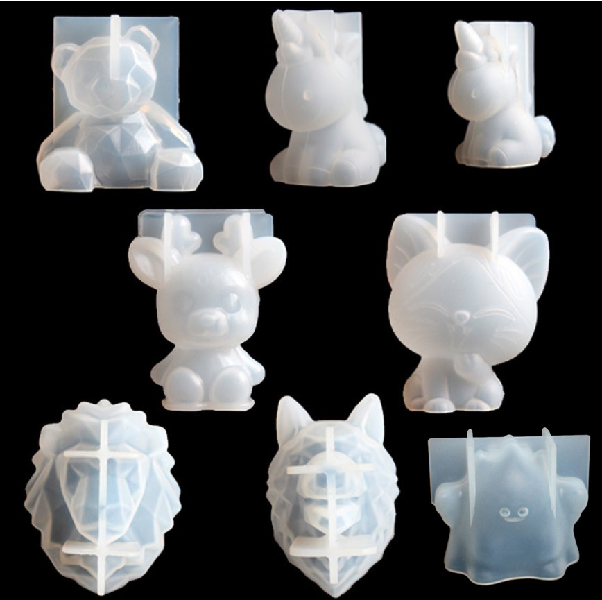 Candle Making Things - Transparent Unicorn Silicone Epoxy Resin Molds