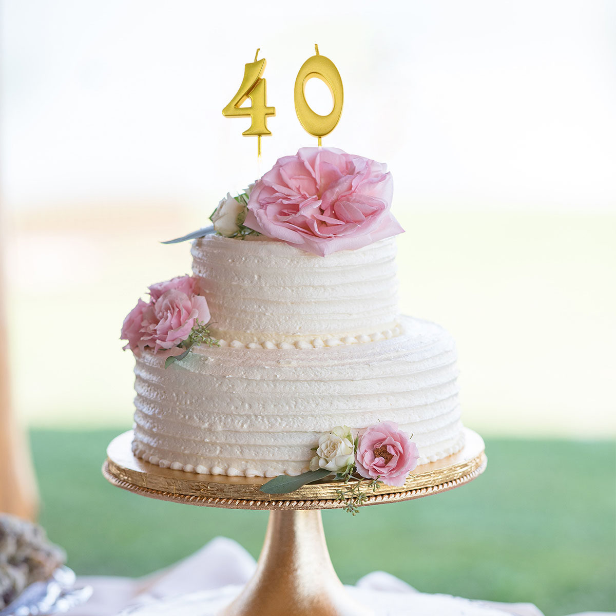 Candle Making Things - 2Pcs 40 Birthday Number Candles Golden