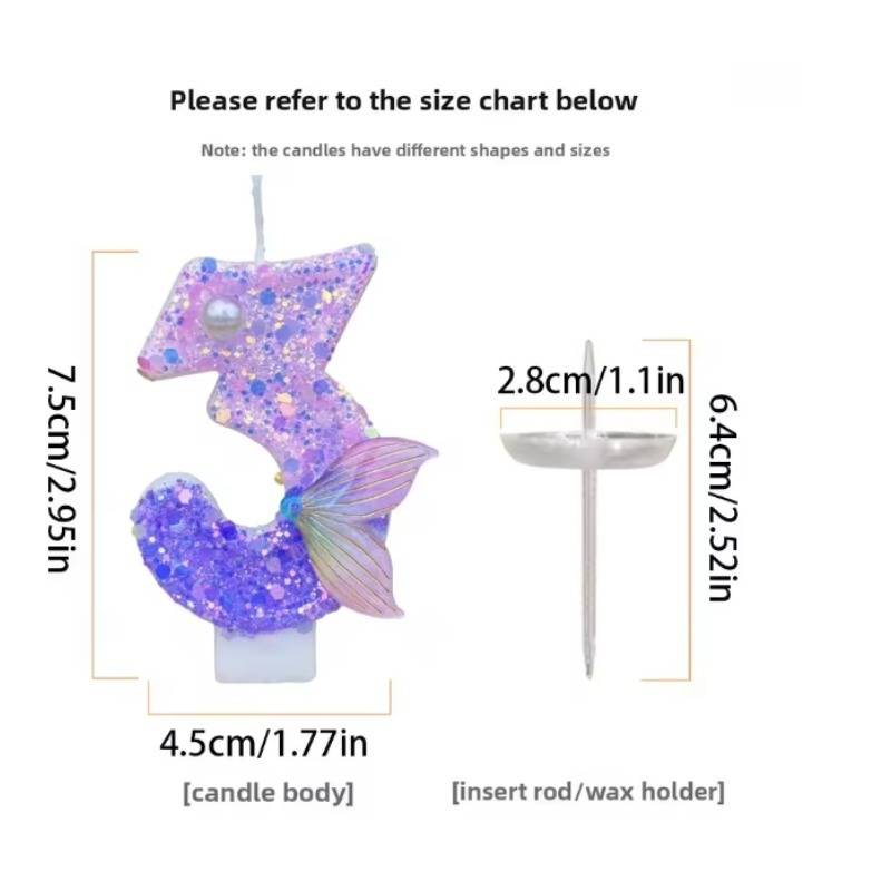 Glitter Purple Gradient Mermai - Candle Making Things review and price