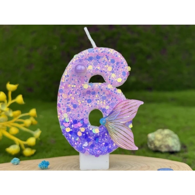 Glitter Purple Gradient Mermai - Candle Making Things review and price