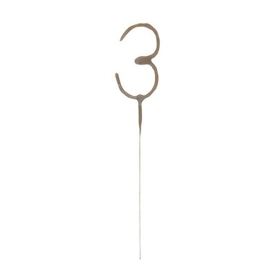 Number 3 Sparkler Flame Candle - Candle Making Things review and price