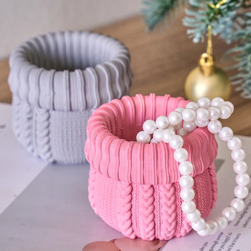 Knitted Yarn Candle Jar Silico - Candle Making Yarn review and price