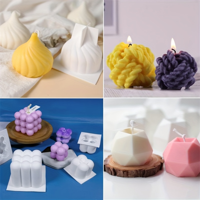 6pcs silicone candle mold set  - Candle Making Yarn review and price