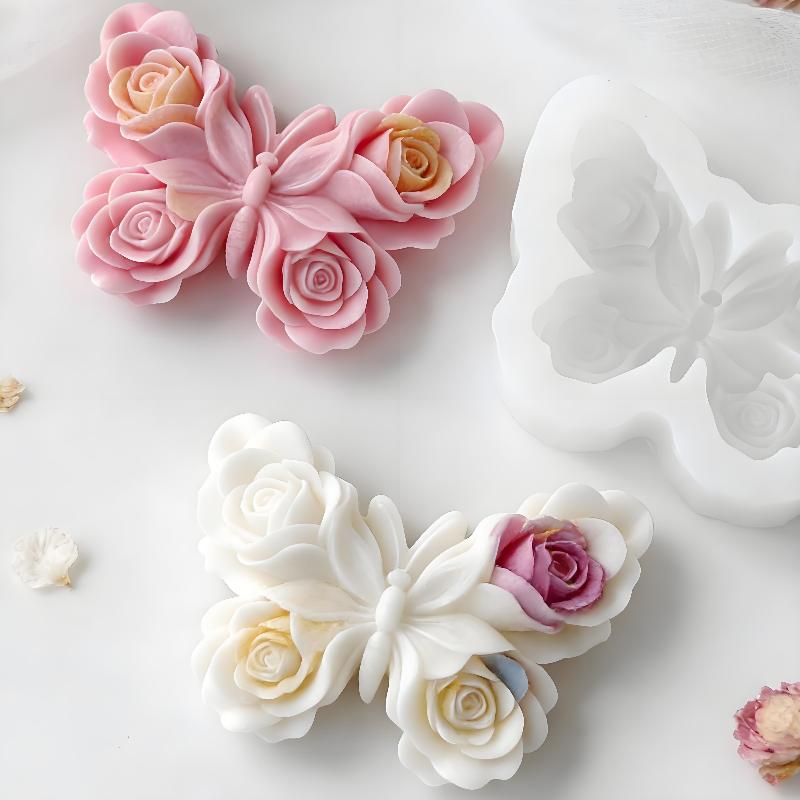 DIY Rose Butterfly Form Silico - Candle Making Things review and price